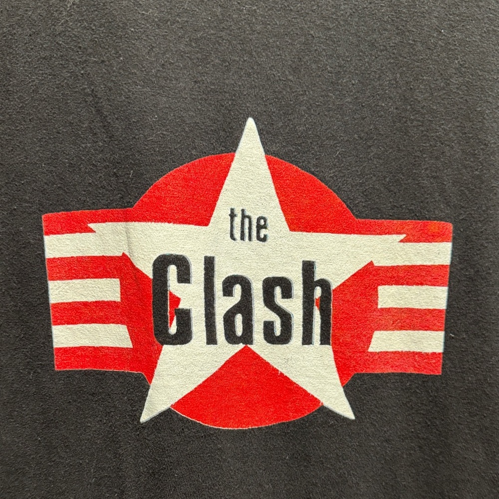 Vintage UK Punk The Clash Black T-Shirt - Picture 2 of 5